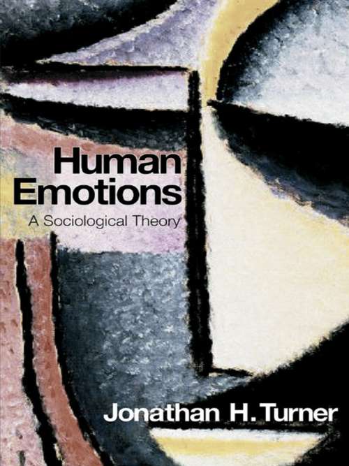 Book cover of Human Emotions: A Sociological Theory