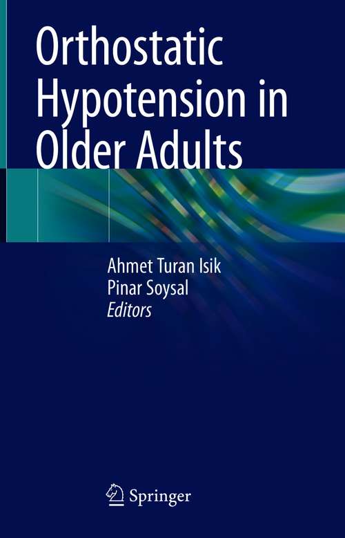 Book cover of Orthostatic Hypotension in Older Adults (1st ed. 2021)