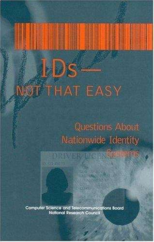 Book cover of IDs--Not That Easy: Questions About Nationwide Identity Systems