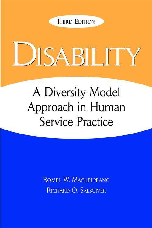 Book cover of Disability: A Diversity Model Approach in Human Service Practice,Third Edition