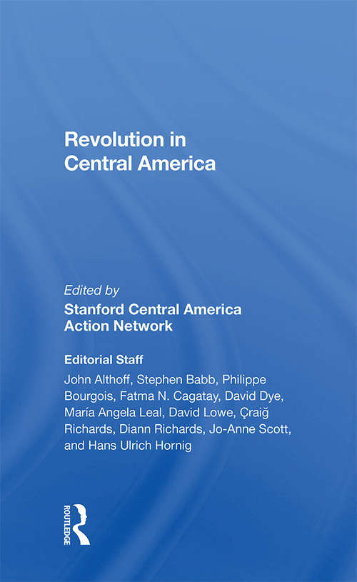 Book cover of Revolution In Central America