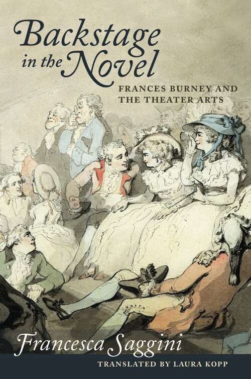Book cover of Backstage in the Novel: Frances Burney and the Theater Arts