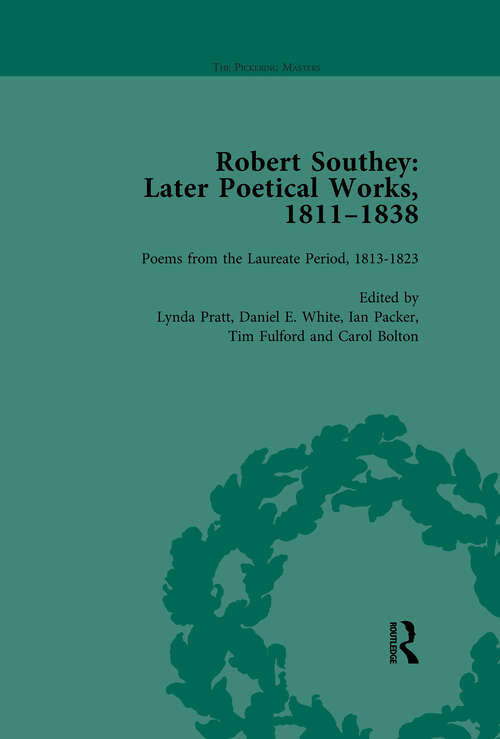 Book cover of Robert Southey: Later Poetical Works, 1811-1838 Vol 3