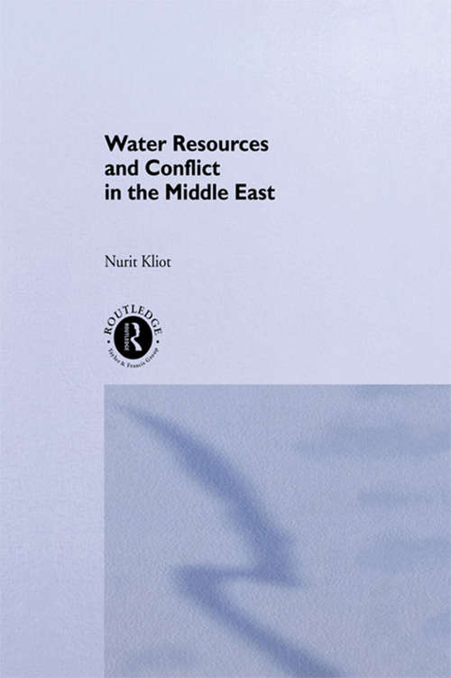 Book cover of Water Resources and Conflict in the Middle East