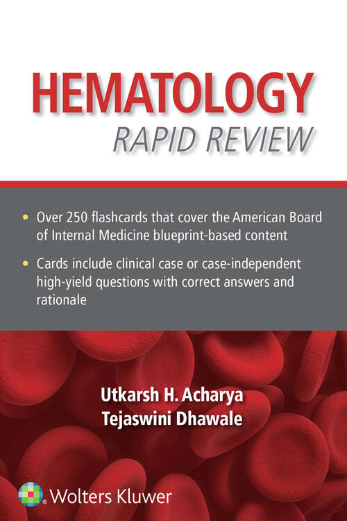 Book cover of Hematology Rapid Review: Flash Cards