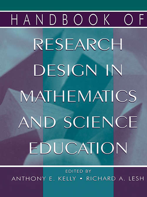 Book cover of Handbook of Research Design in Mathematics and Science Education: Innovations In Science, Technology, Engineering, And Mathematics Learning And Teaching