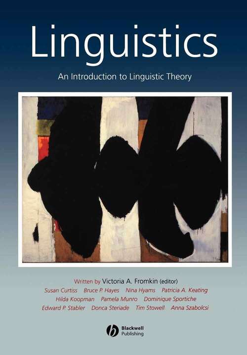 Book cover of Linguistics: An Introduction To Linguistic Theory (2)