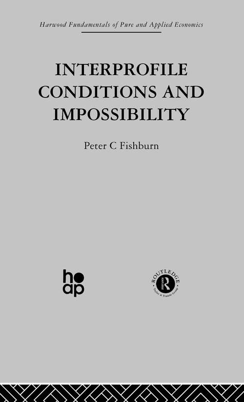 Book cover of Interprofile Conditions and Impossibility