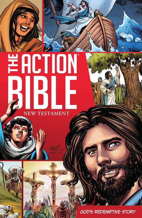 Book cover of The Action Bible New Testament: God's Redemptive Story (Action Bible Series)