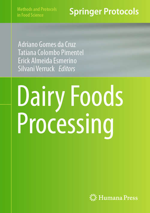 Book cover of Dairy Foods Processing (Methods and Protocols in Food Science)