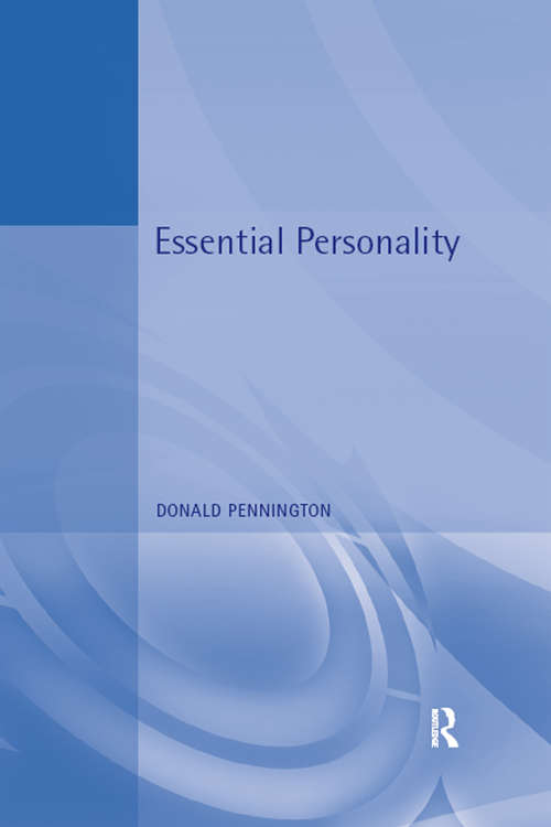 Book cover of Essential Personality (Essential Psychology)