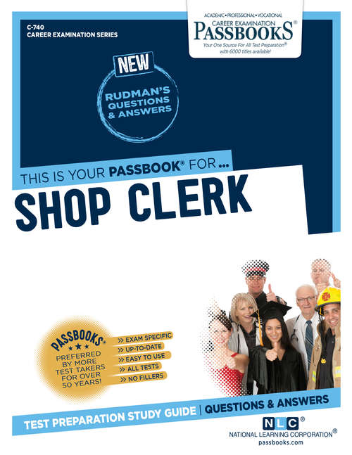 Book cover of Shop Clerk: Passbooks Study Guide (Career Examination Series)