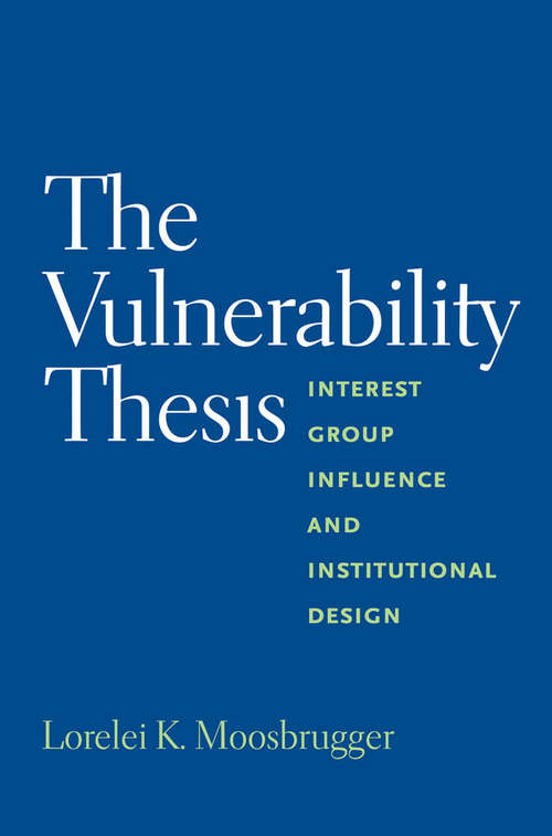 Book cover of The Vulnerability Thesis