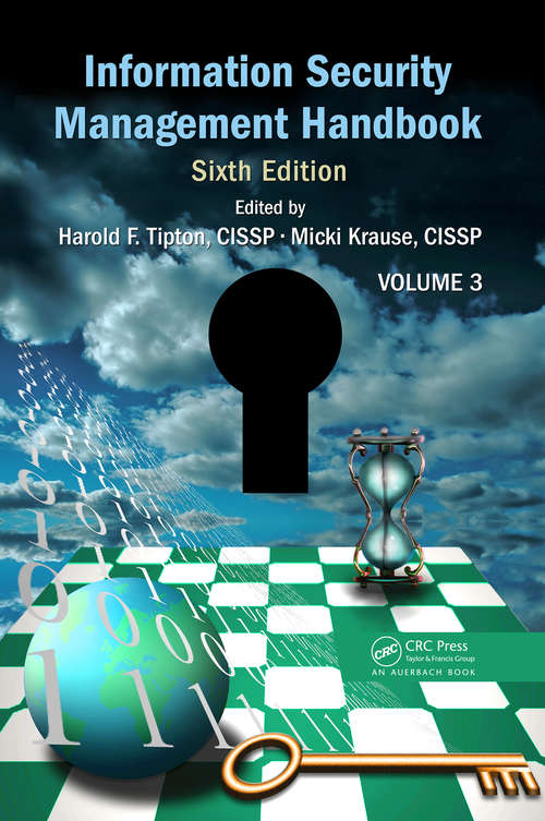 Book cover of Information Security Management Handbook, Volume 3 ((ISC)2 Press)