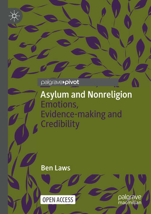 Book cover of Asylum and Nonreligion: Emotions, Evidence-making and Credibility