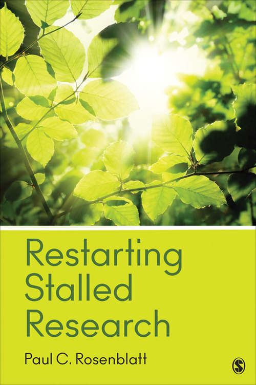 Book cover of Restarting Stalled Research