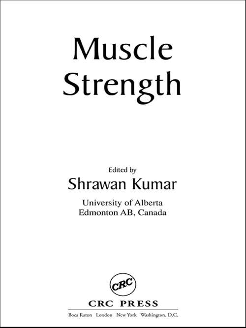 Book cover of Muscle Strength