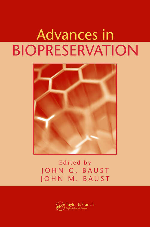 Book cover of Advances in Biopreservation (1)