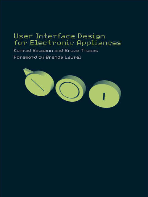 Book cover of User Interface Design of Electronic Appliances