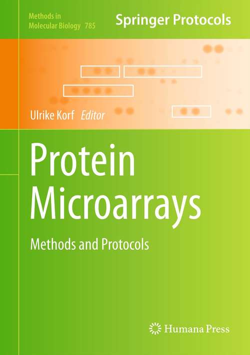 Book cover of Protein Microarrays