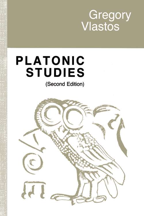 Book cover of Platonic Studies: Second Edition (2)