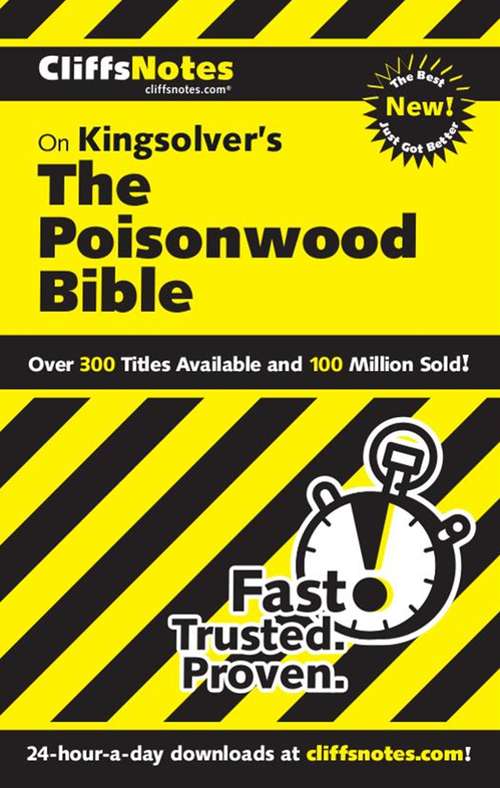 Book cover of CliffsNotes on Kingsolver's The Poisonwood Bible