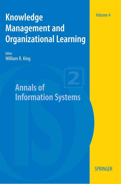 Book cover of Knowledge Management and Organizational Learning