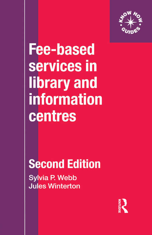 Book cover of Fee-Based Services in Library and Information Centres (2)