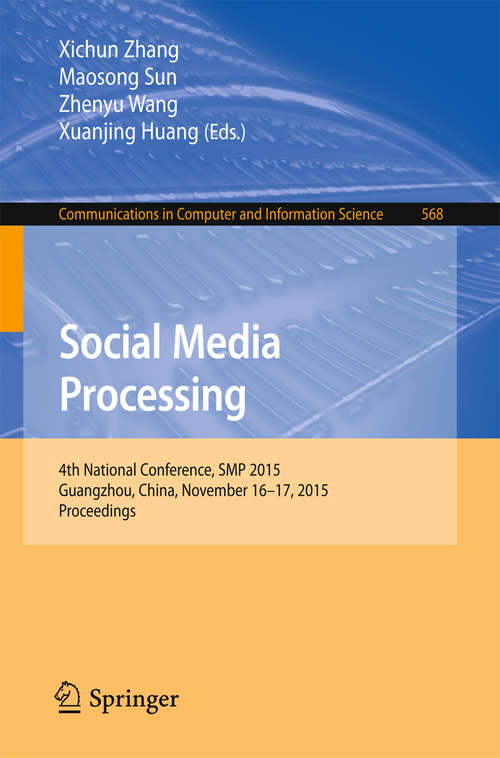 Book cover of Social Media Processing