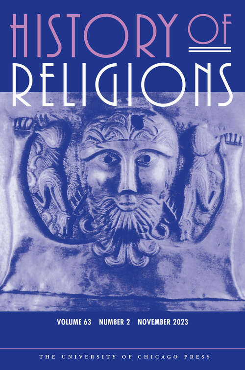 Book cover of History of Religions, volume 63 number 2 (November 2023)