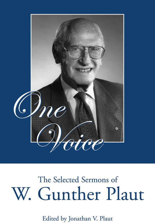 Book cover of One Voice: The Selected Sermons of W. Gunther Plaut