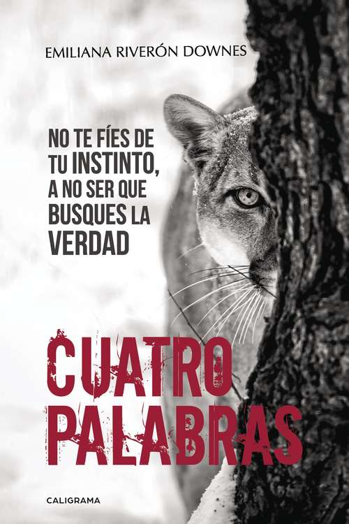 Book cover of Cuatro palabras: No te fíes de tu instinto, a no ser que busques la verdad