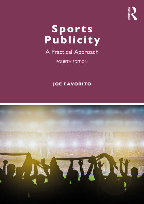 Book cover of Sports Publicity: A Practical Approach