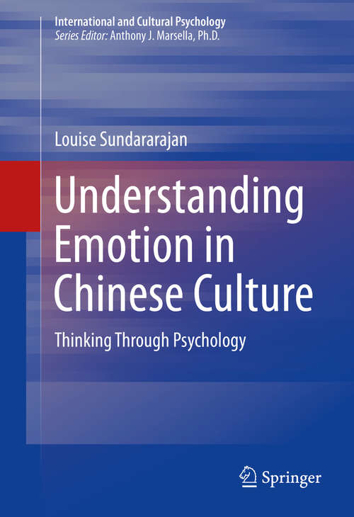 Book cover of Understanding Emotion in Chinese Culture
