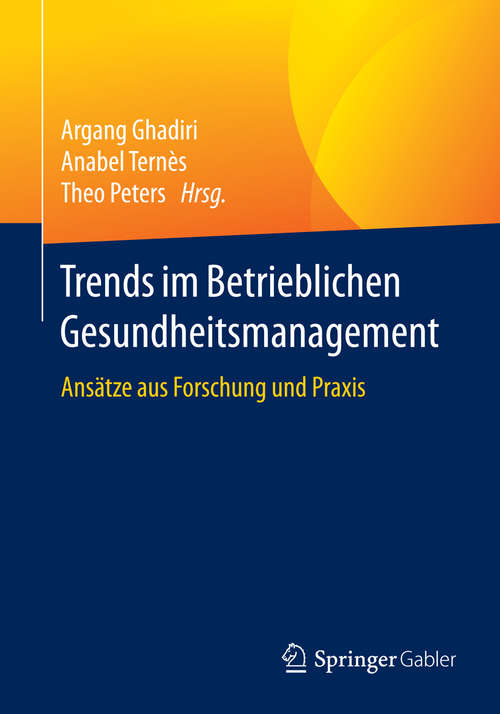 Book cover of Trends im Betrieblichen Gesundheitsmanagement