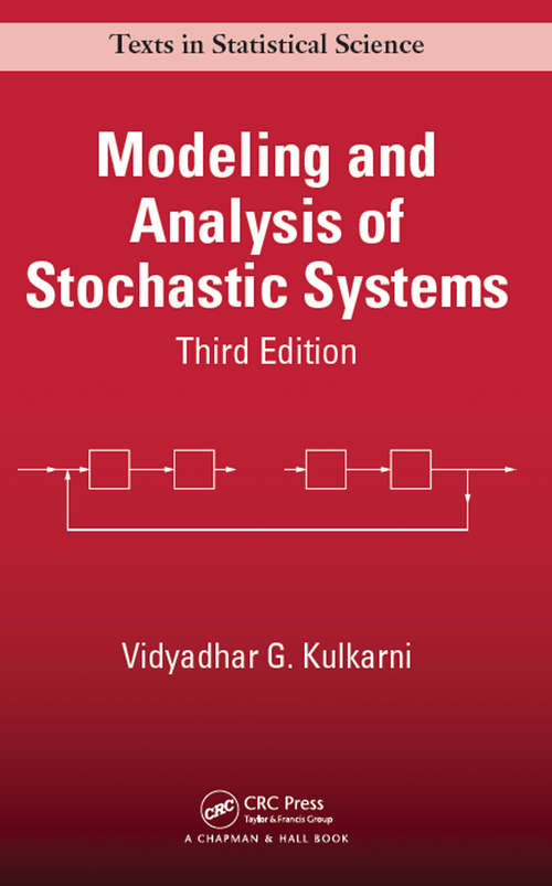 Book cover of Modeling and Analysis of Stochastic Systems (3) (Chapman & Hall/CRC Texts in Statistical Science)