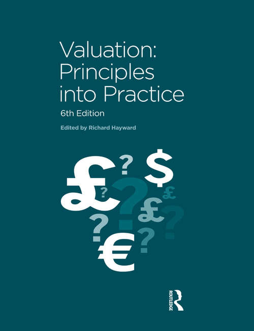 Book cover of Valuation: Principles into Practice (6)