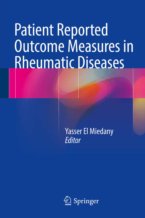 Book cover of Patient Reported Outcome Measures in Rheumatic Diseases