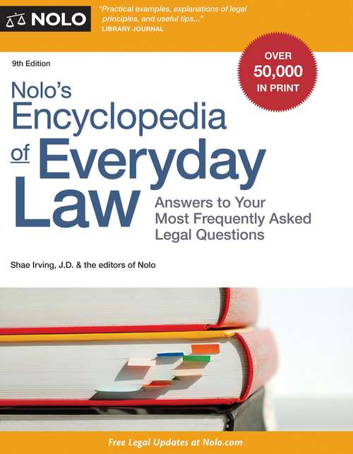 Book cover of Nolo's Encyclopedia of Everyday Law