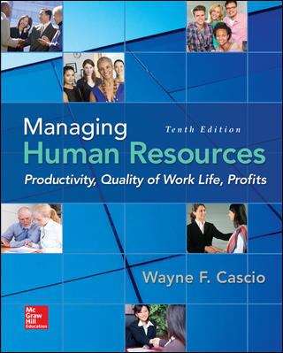 Book cover of Managing Human Resources: Productivity, Quality of Work Life, Profits (Tenth Edition)