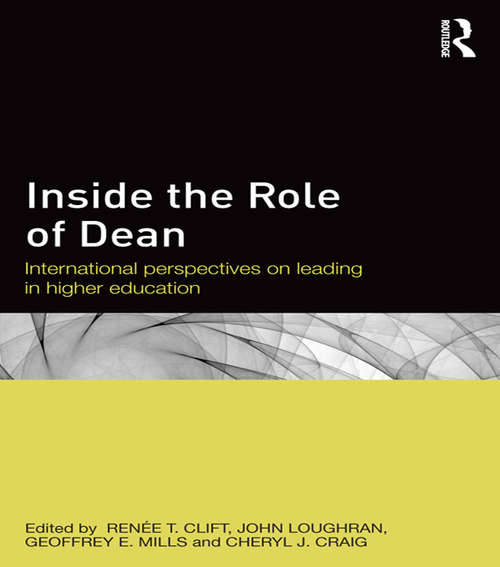 Book cover of Inside the Role of Dean: International perspectives on leading in higher education