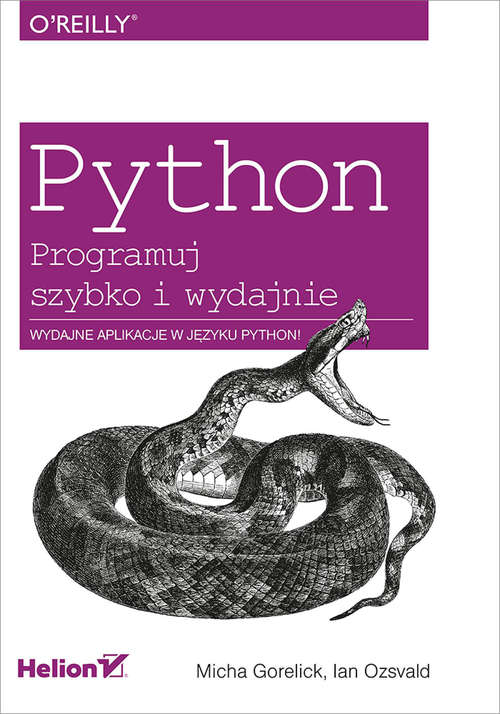 Book cover of Python. Programuj szybko i wydajnie