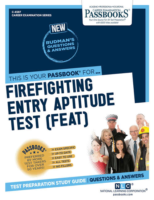 Book cover of Firefighter Entry Aptitude Test: Passbooks Study Guide (Career Examination Series)