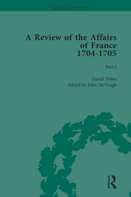 Book cover of Defoe's Review 1704-13, Volume 1 (Defoe's Review 1704–13)