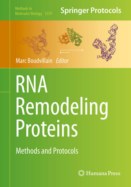 Book cover of RNA Remodeling Proteins