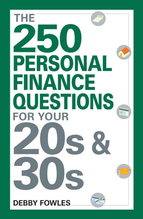 Book cover of The 250 Personal Finance Questions You Should Ask in Your 20s and 30s