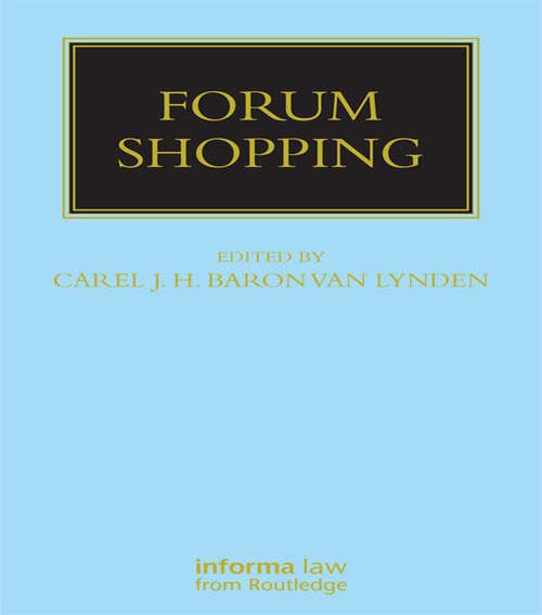 Book cover of Forum Shopping