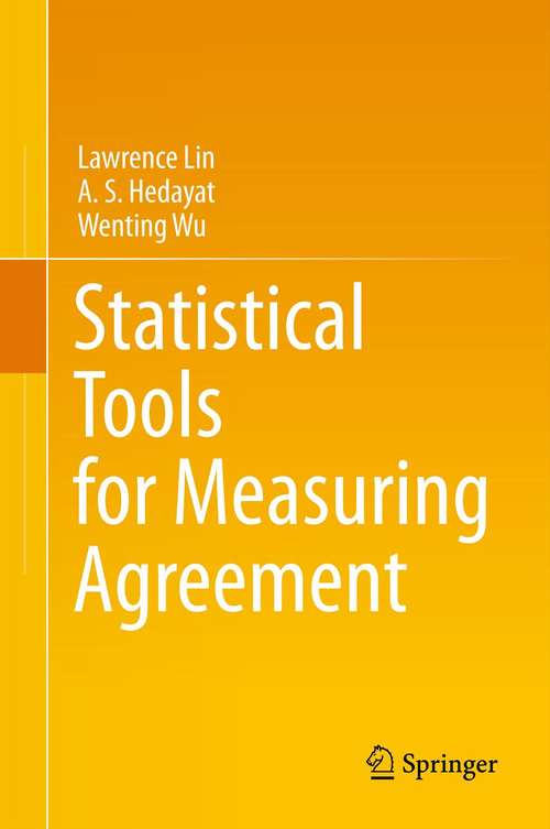 Book cover of Statistical Tools for Measuring Agreement