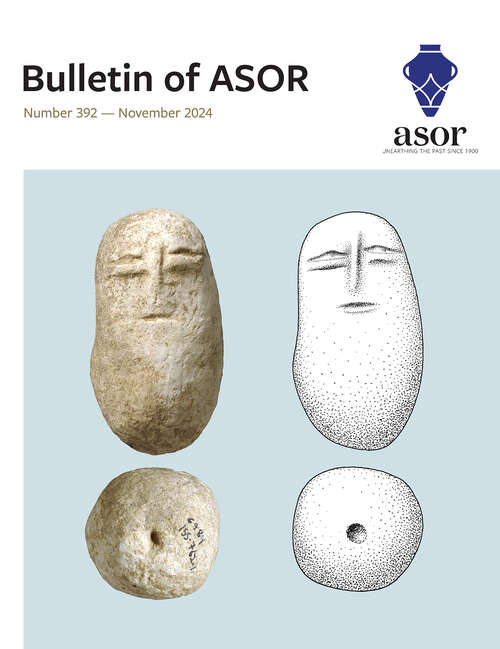 Book cover of Bulletin of the American Society of Overseas Research, volume 392 number 1 (November 2024)