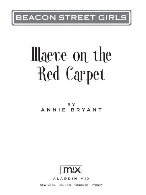 Book cover of Maeve on the Red Carpet